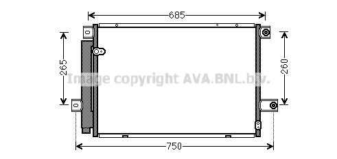 AVA QUALITY COOLING Конденсатор, кондиционер TO5559